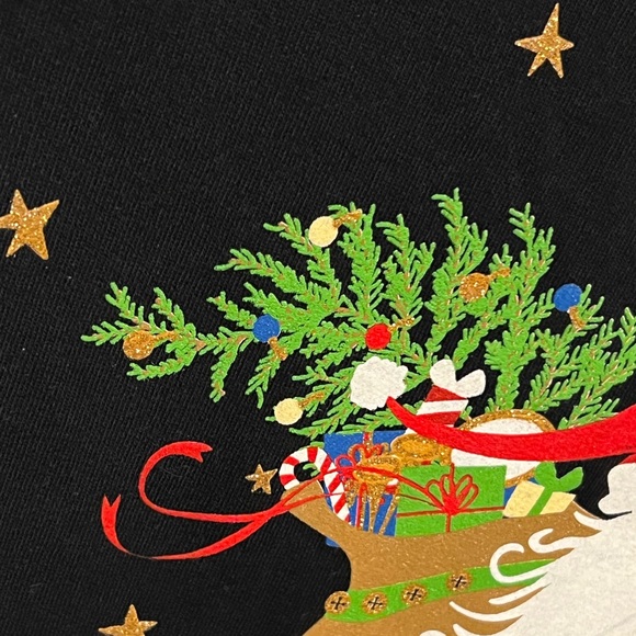 SOLD!!! XL 16/18 Santa Claus Sparkles BELIEVE Toy Sack Christmas Tree - Picture 5 of 14